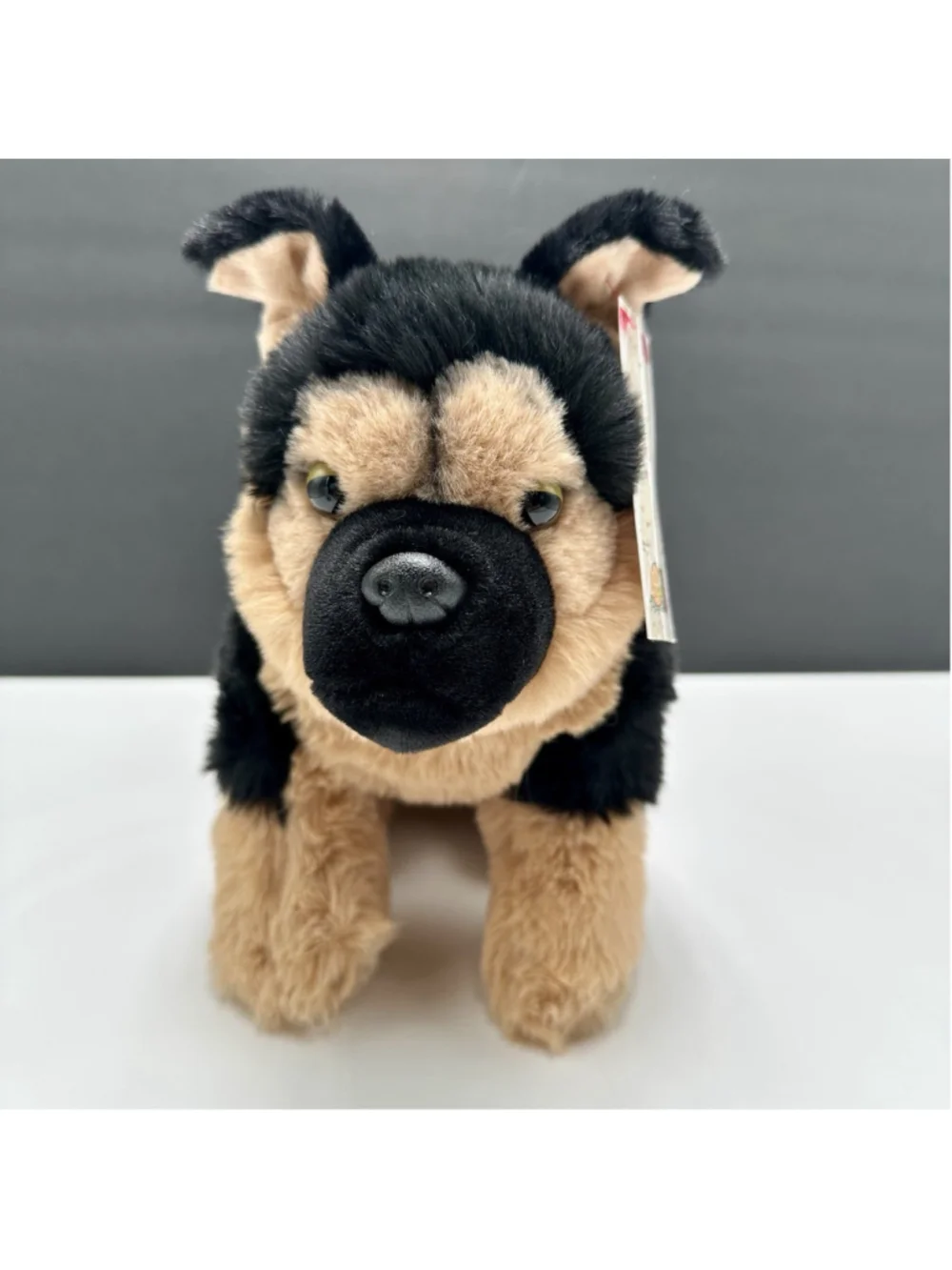 Vanlinny German Shepherd Puppy with Tag 13 Inch Plush Stuffed Animal Soft Cuddly